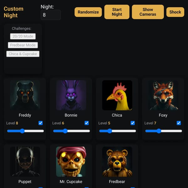 Custom Night — FNAF-style Roster