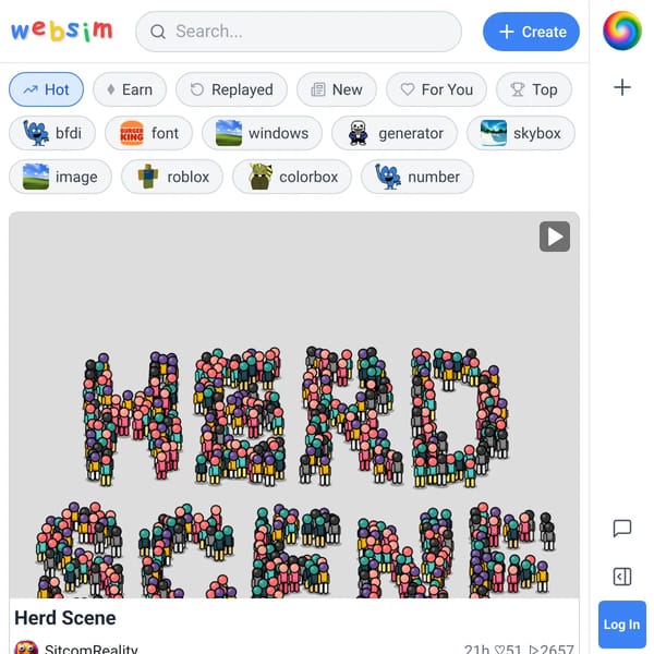 Websim In Websim