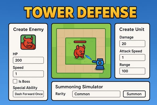 (...) Tower Defense (Make Your Own Tower Defense)