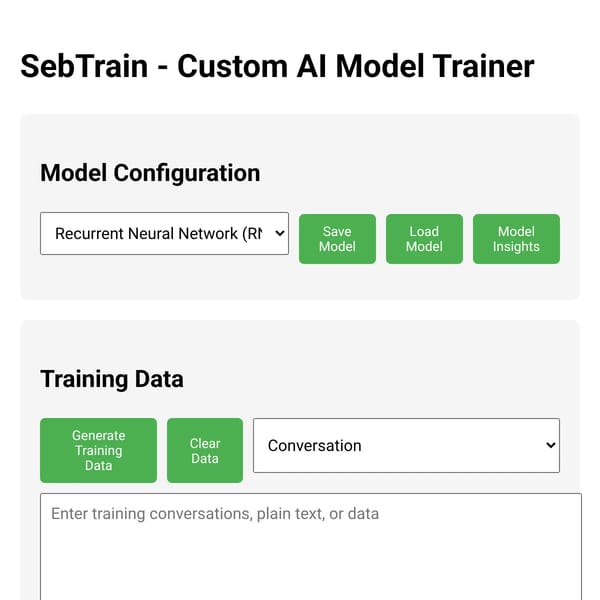 SebTrain - AI Model Trainer Beta.