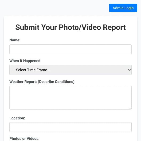 Submit A Weather Report