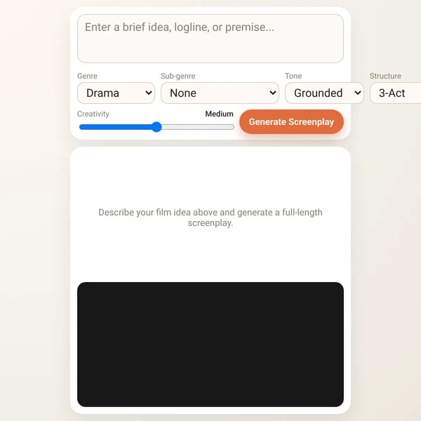 AI Screenplay Generator