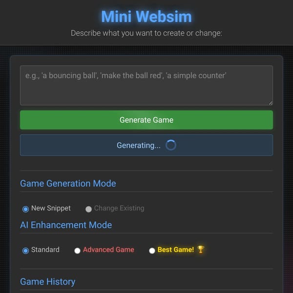 Mini Websim