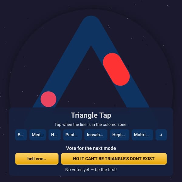 Triangle tap Challenge