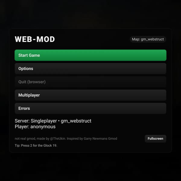 WEB-MOD Websim Gmod - WIP