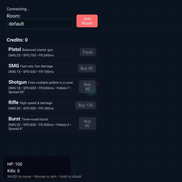 2D Online Shooter