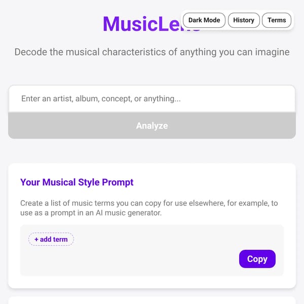 MusicLens - Describe The Music Style Of Anything