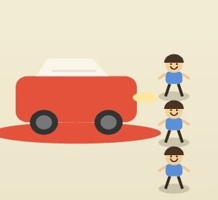 Going 75 in a school zone simulator