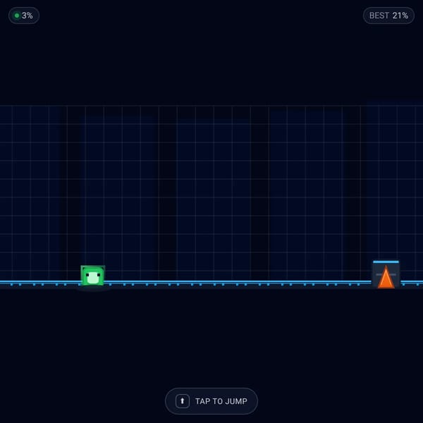 Geometry dash but its just the impossible game
