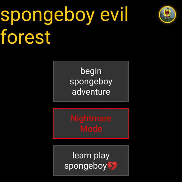 Spongeboy evil forest