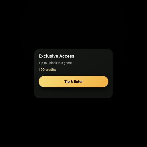 Exclusive Tip-Gated Game