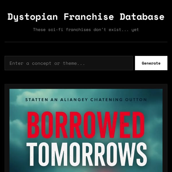 This Dystopian Fantasy Sci-Fi Fiction Franchise Doesn't Exist