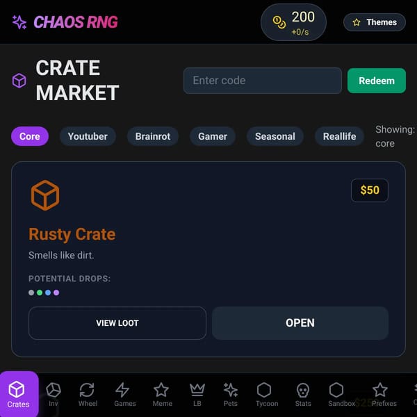 Chaos RNG