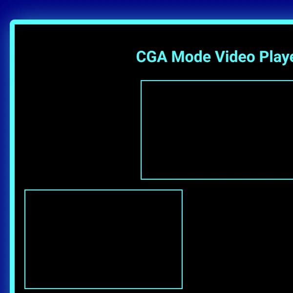 CGA Mode Video Player