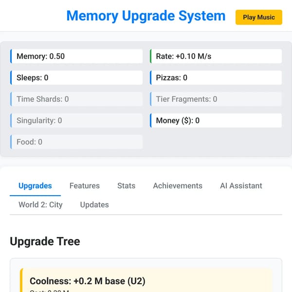 Aleph`s  Upgrade Tree
