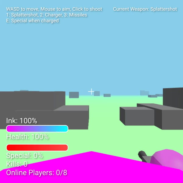 Not splatoon at all it's just an Style 3D Game with some ink I guess