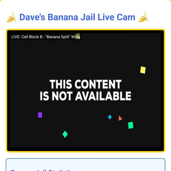 MinionsRP: Dave's Banana Jail Live Cam