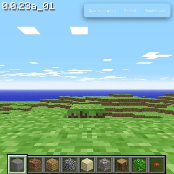 Minecraft Classic Game on Emupedia