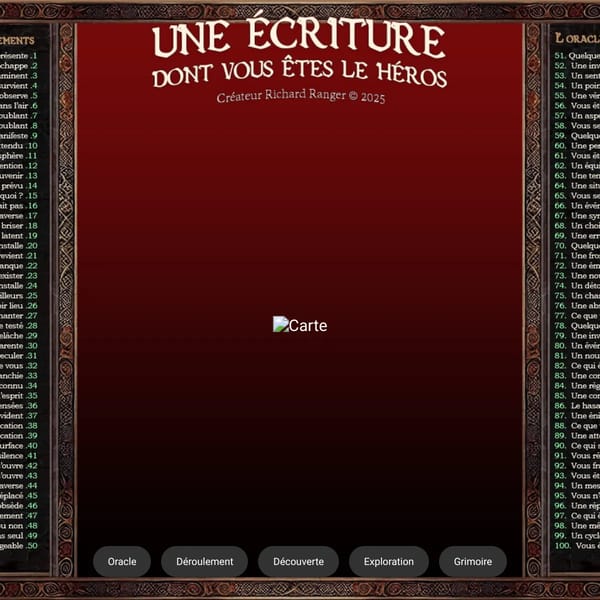 Une écriture dont vous êtes le héros