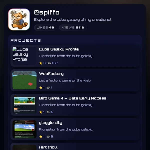Cube Galaxy Profile