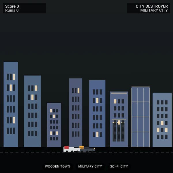 city destroying game, (PROTOTYPE)