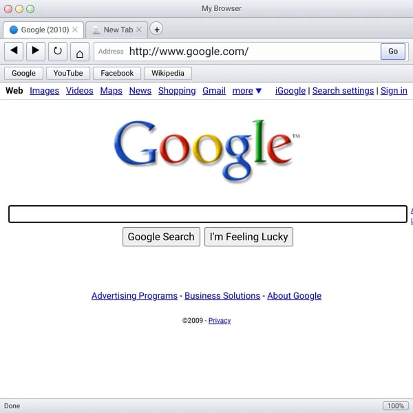 2010 Internet Browser
