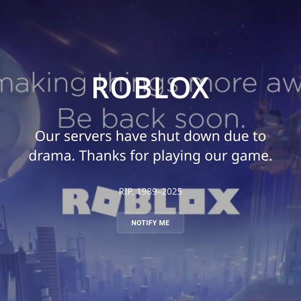 Roblox - Shut down