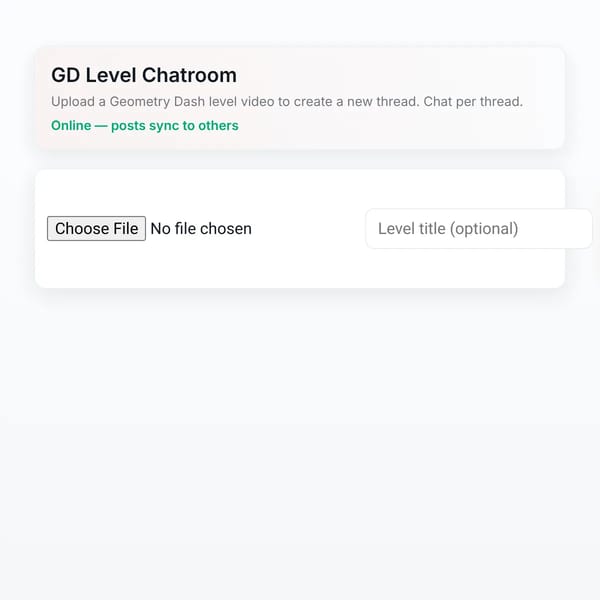 GD Level Chatroom