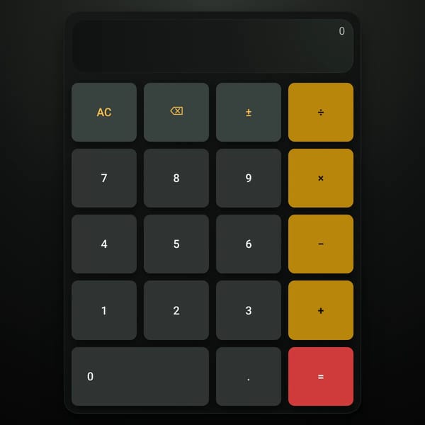 A normal calculator ;)