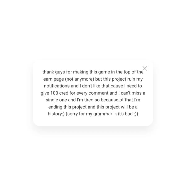 Ended giveaway