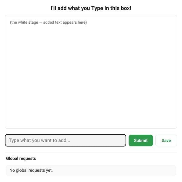 Add text to screen