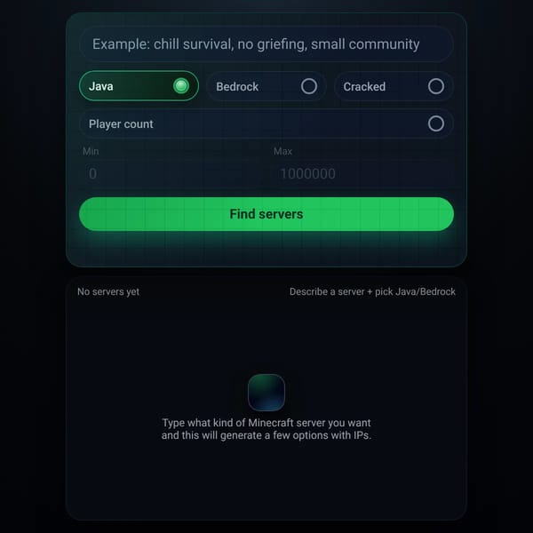 Minecraft Server Finder