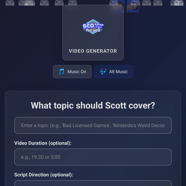 Scott the Woz Video Generator