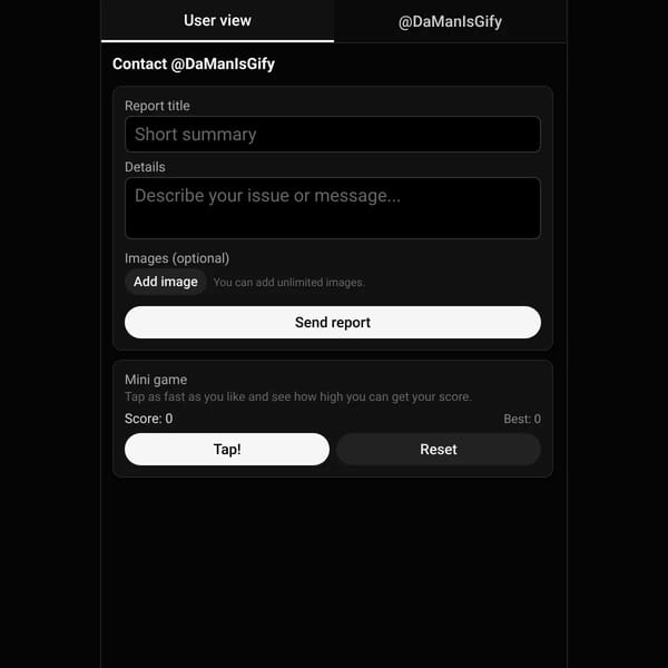 Report & Live Chat