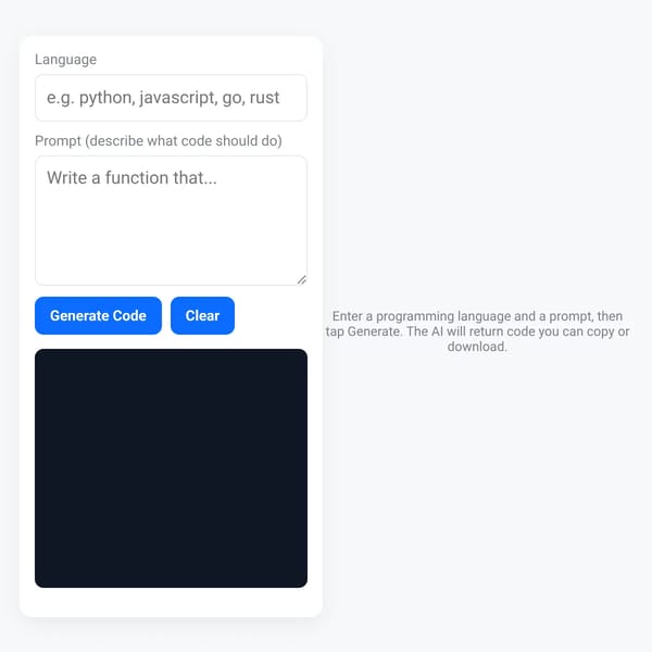 AI Code Generator