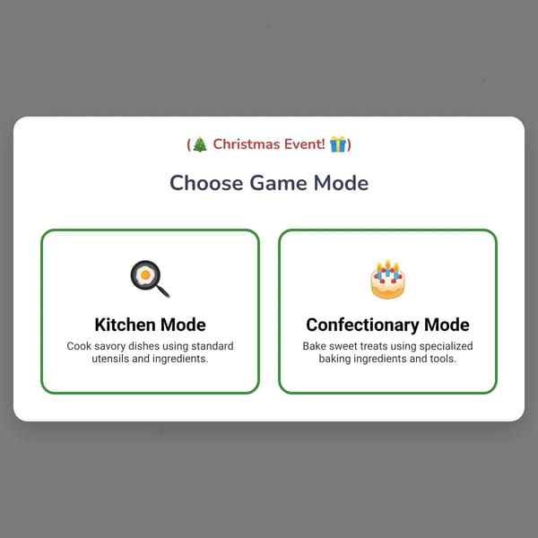 AI Cooking Sandbox (Christmas Event!)