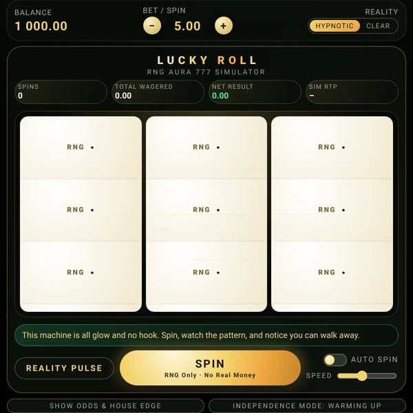 Lucky Roll – RNG Aura 777 Simulator