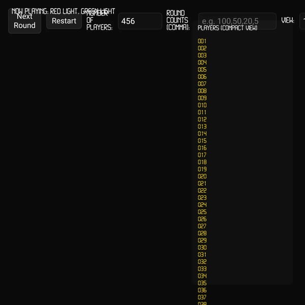 (V171) Squid Game Elimination Grid