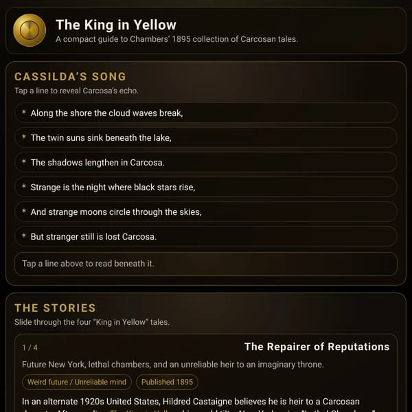 The King in Yellow — Websim Study