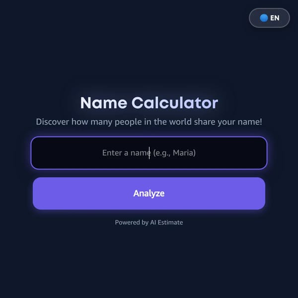 Name calculator