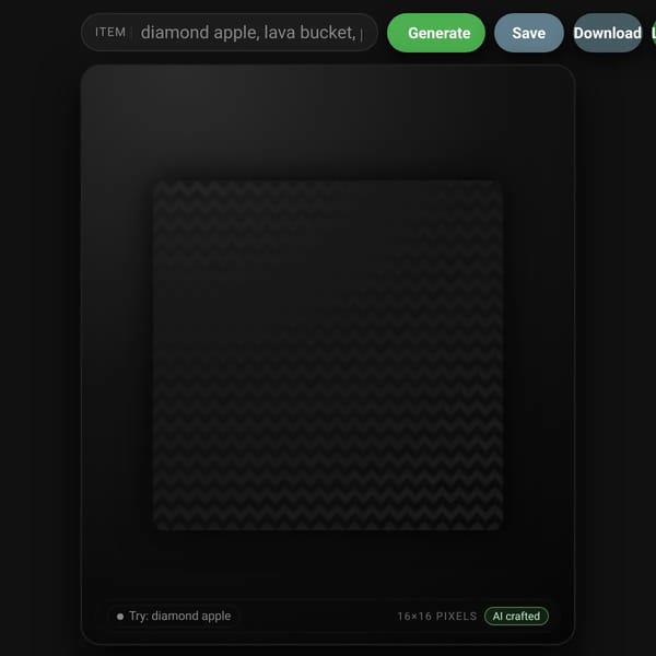 Minecraft AI Item Generator