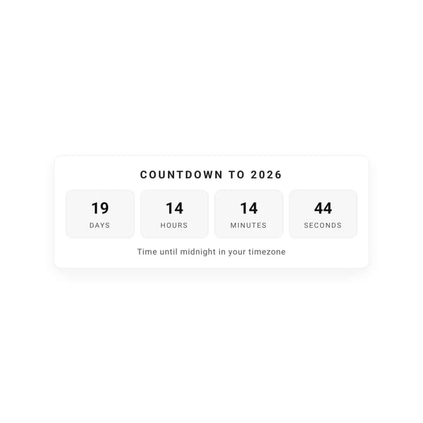 New Year Countdown