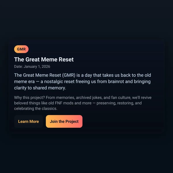 Great Meme Reset