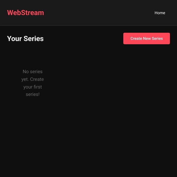 WebStream - Streaming Platform