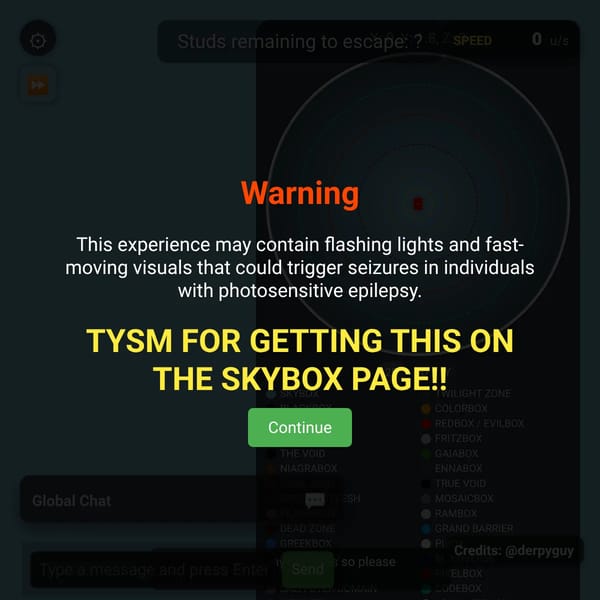 Escape The Actual Websim Skybox