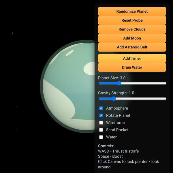 Random Planet Playground