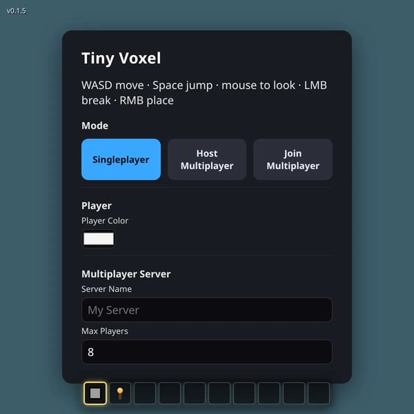 Voxel Gaem (V5 - Multiplayer)