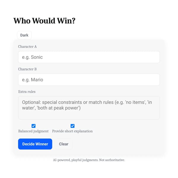 WHO WINS? - FICTION VS FICTION