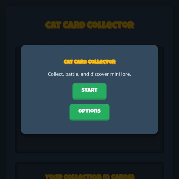 Cat Card Collector