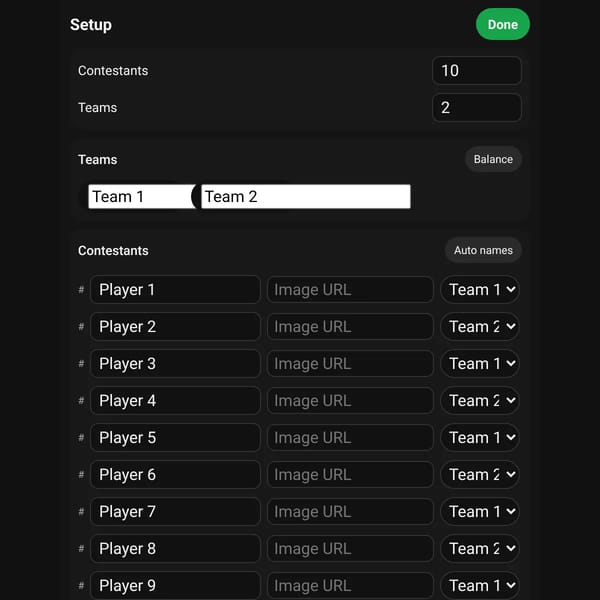 Elimination Simulator